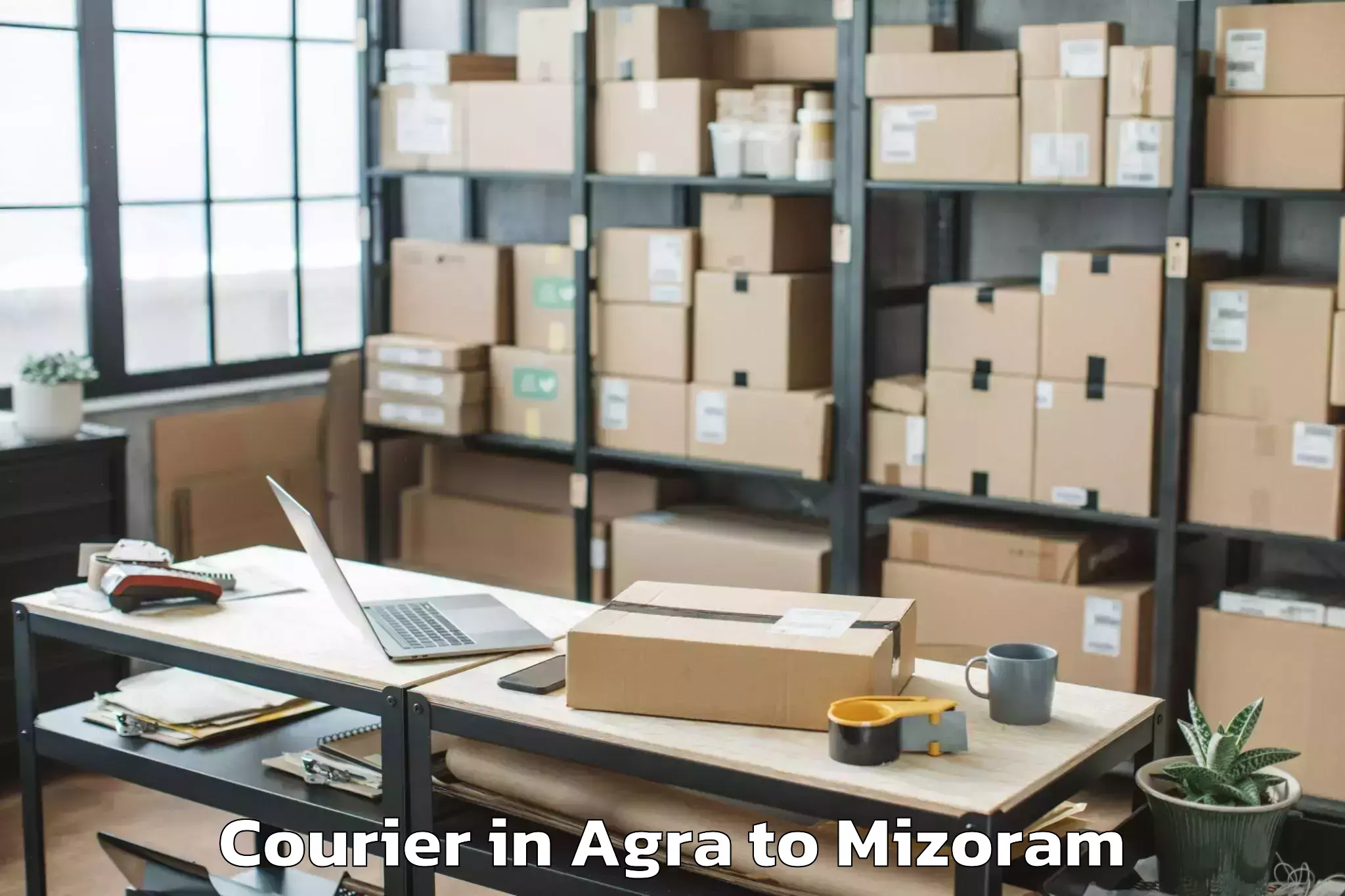 Get Agra to Khawzawl Courier